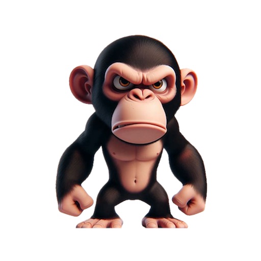 Angry Chimp Stickers