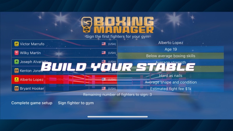 Boxing Manager screenshot 1