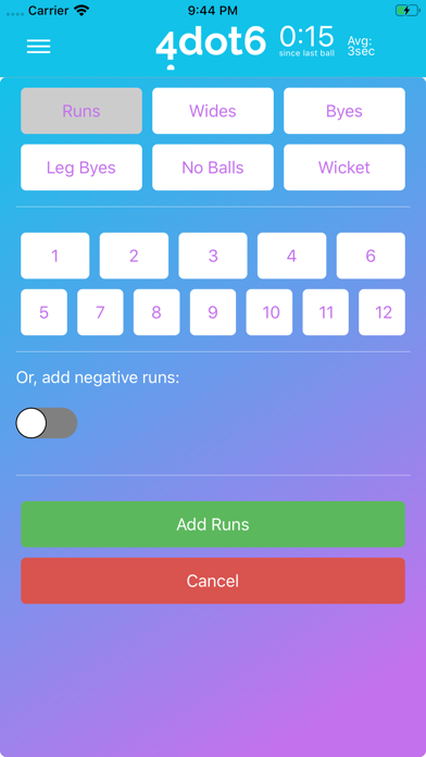 Screenshot #2 pour Cricket Umpire Ball Counter