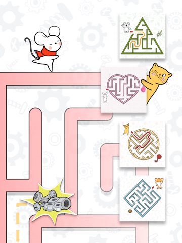 Classic mazes for drawing iPad screenshot
