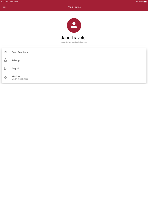 Silverhawk Aviation Charter iPad screenshot 4 - Travel app