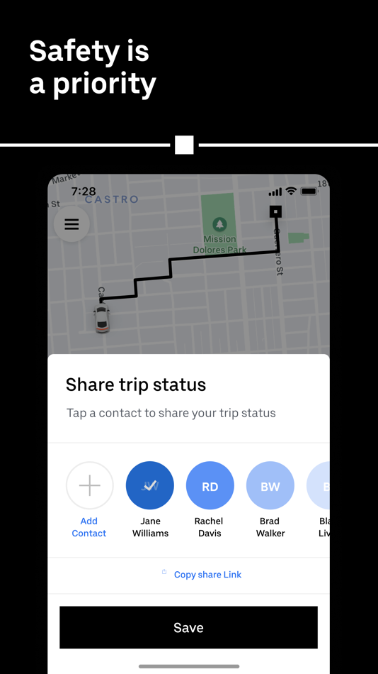 #7. Uber - Request a ride (iOS) Podle: Uber Technologies, Inc.