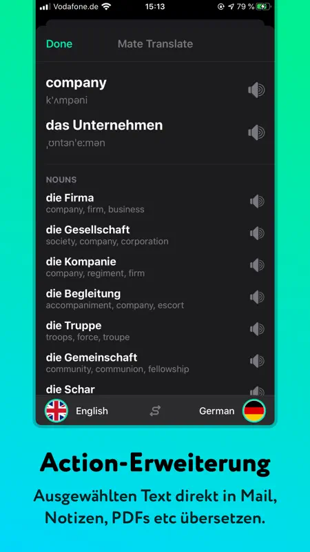 Übersetzer & Wörterbuch – Mate screenshot 3 of 9