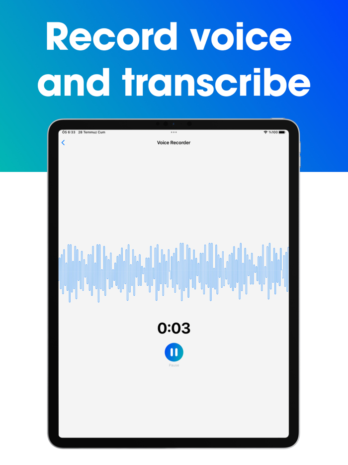 Transcribe Voice to Text