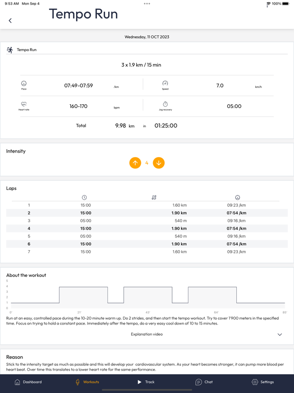 Screenshot #6 pour running.COACH