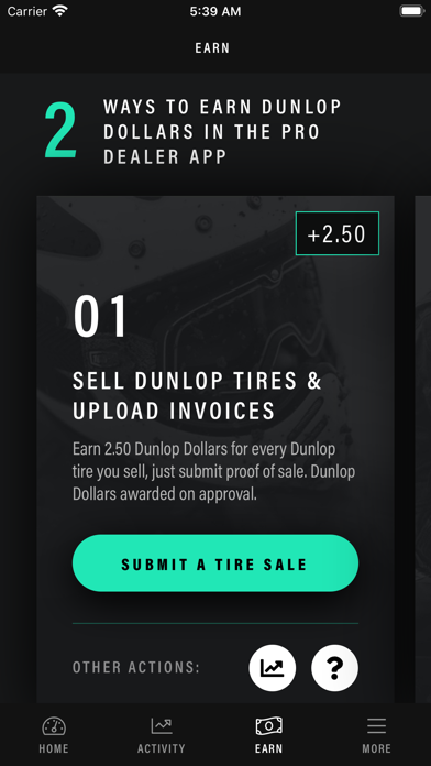 Dunlop Pro Dealer Screenshot