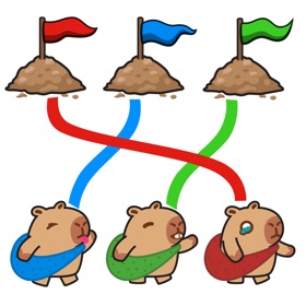 Capy Rush Race : Draw Puzzle