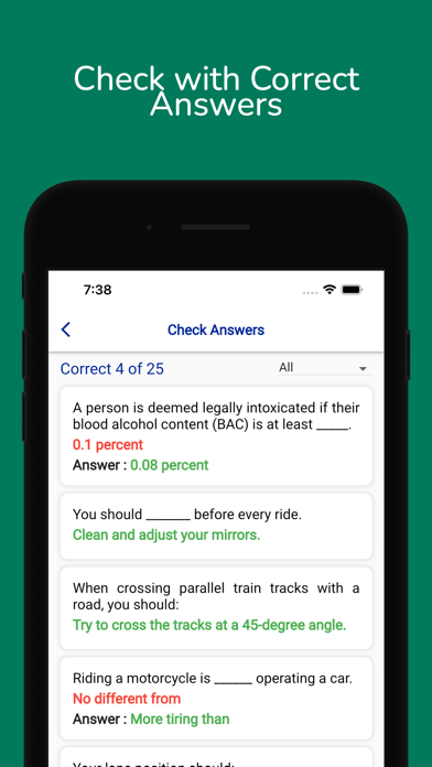 US DMV Permit Practice Test Screenshot