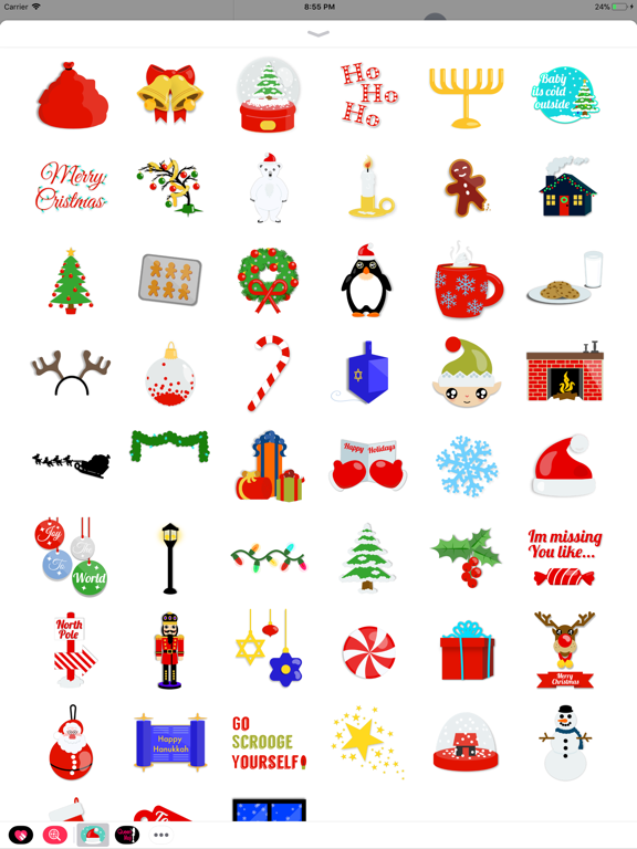 MerryMoji iPad screenshot 1 - Stickers app