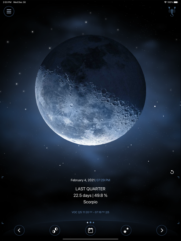 Screenshot #1 for Deluxe Moon Pro • App & Widget