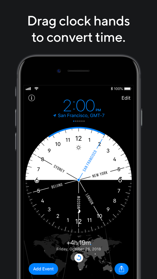 #2. World Clock Pro: Convert Time (iOS) 由: Alex Komarov Inc.