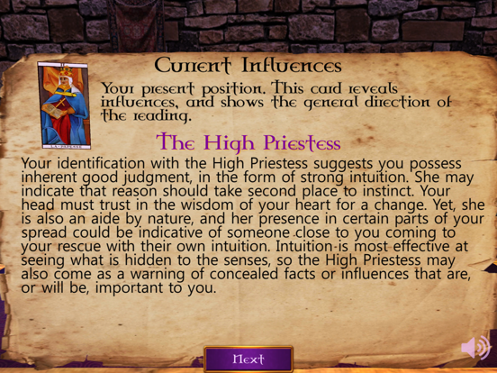 Tarot Card Reading 3D iPad screenshot