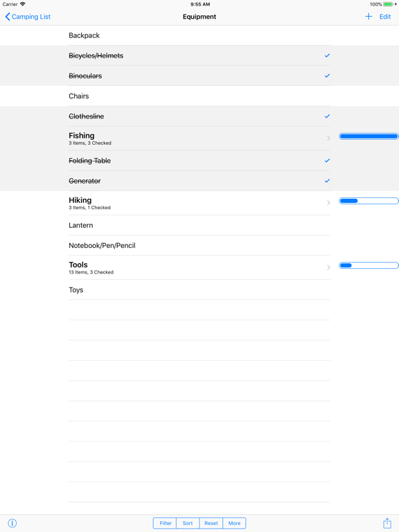 Screenshot #5 pour Camping List