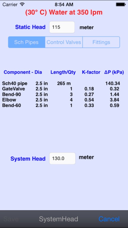 Centrifugal Pump Spec screenshot-3