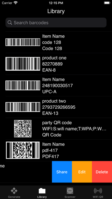 Barcodes Generator Unlimited Screenshot
