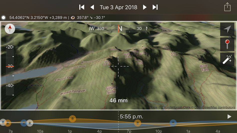 #3. Photographer's Ephemeris 3D (iOS) Von: Crookneck Consulting LLC