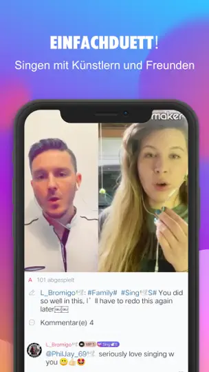 Screenshot von StarMaker-Singe Karaoke auf dem iPhone 1
