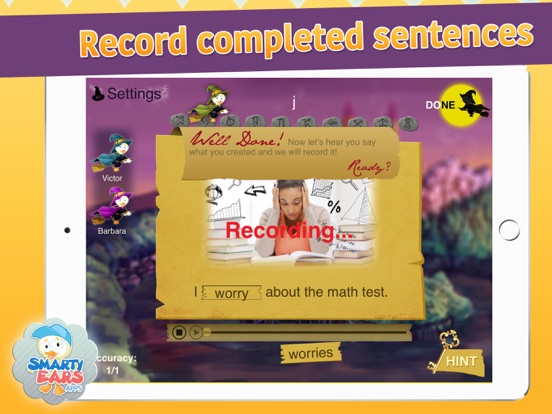 Verb Quest iPad screenshot