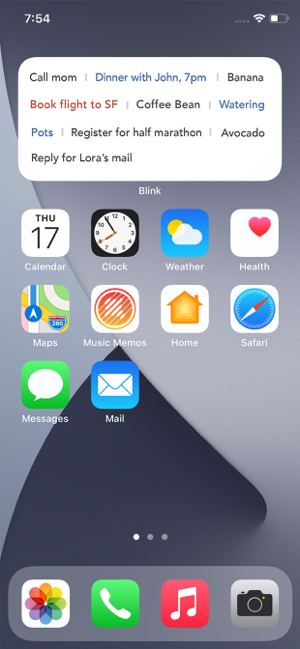 ‎Blink - Quick Memo + Widget Screenshot