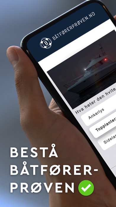 Båtførerprøven.no Screenshot