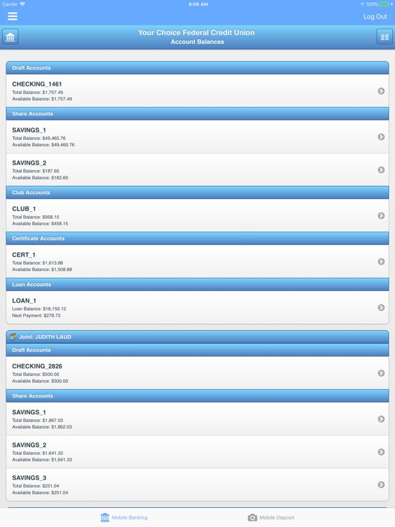 App screenshot