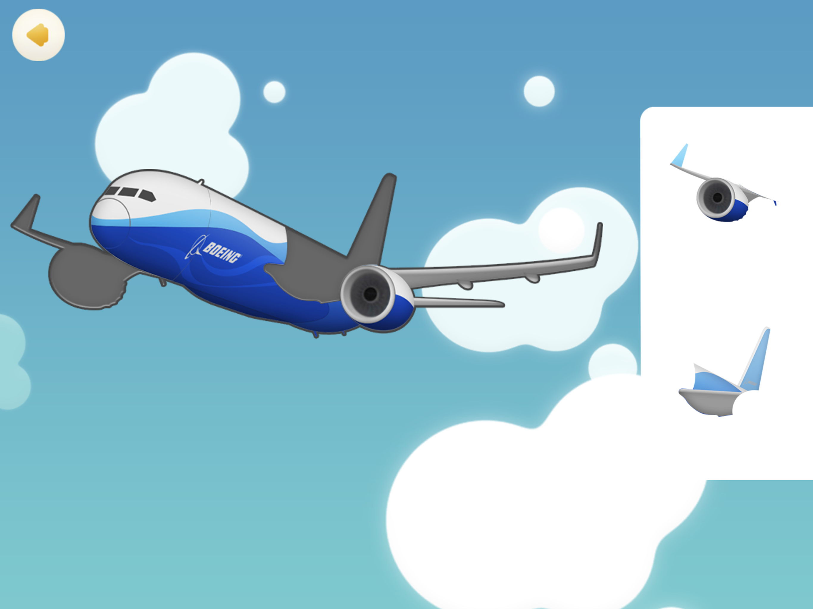 Airplane: Puzzle and Coloring