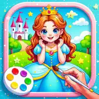 Paint princess Rapunzel color