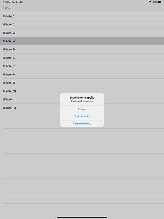Screenshot #6 pour Testes de Código IMTT: Exames