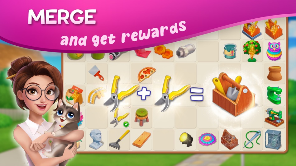 #4. DesignVille: Merge & Design (iOS) 由: TAPCLAP