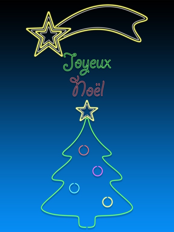 Screenshot #4 pour Christmas Neon Lights animated