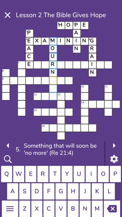 Theocratic Crosswords Screenshot