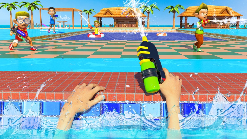 #1. Water Shooting Pool Gun Arena (iOS) 来自: Hafiz Muhammad Sajid