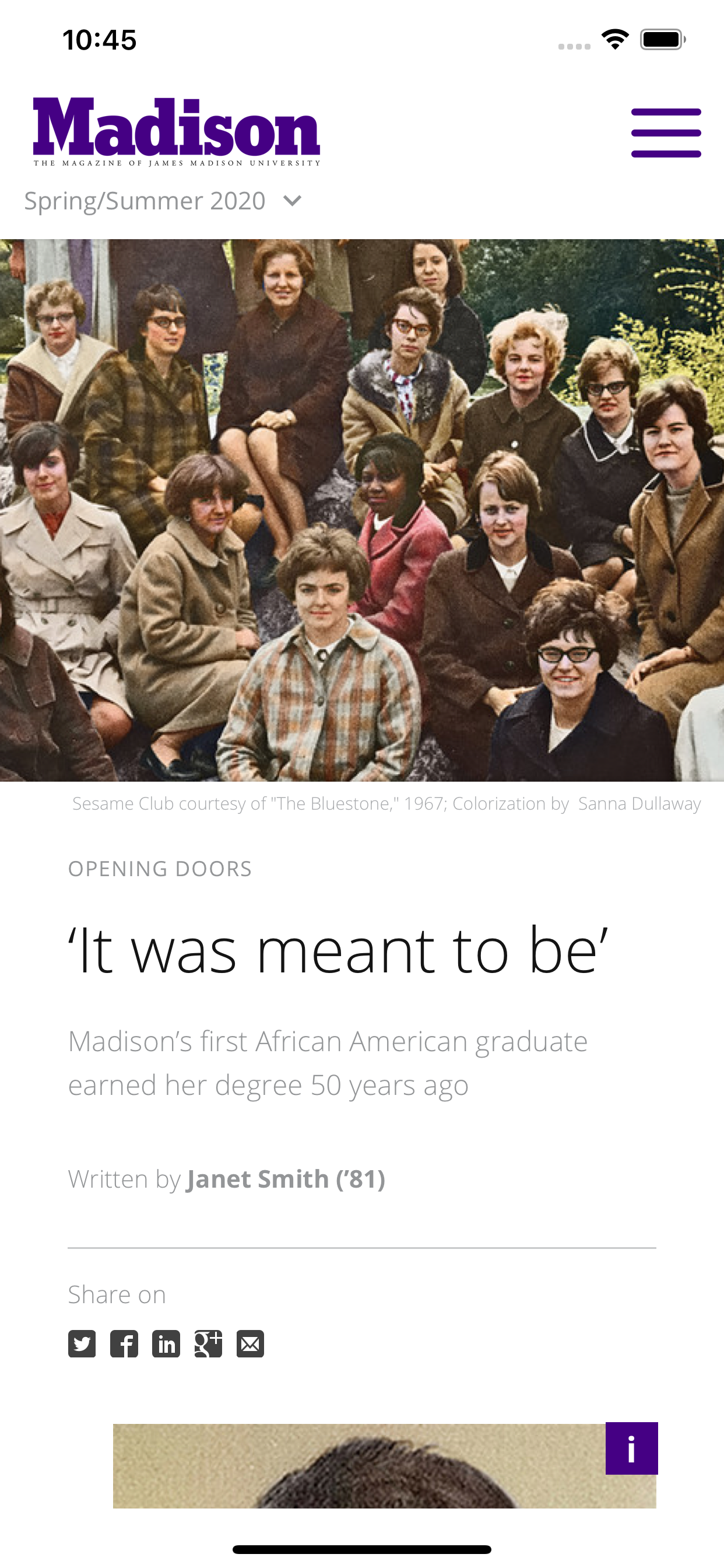 Madison: The Magazine of JMU screenshot 2