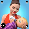 妊娠中の母親のケア赤ちゃんのシム 3D