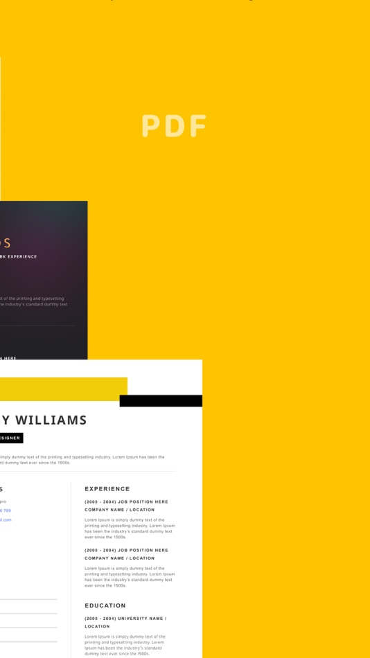 #9. Resume PDF & CV Template Maker (iOS) By: Maksim Blazhyvskiy