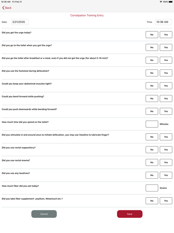 Constipation Management iPad screenshot 4 - Medical app
