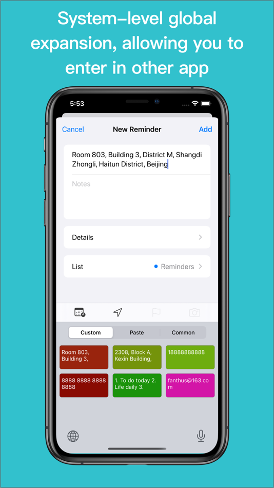 #10. Copyboard-quickly enter tool (iOS) 来自: Xiushan Fan