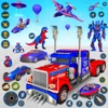 Police Truck Robot Game 3d War icon