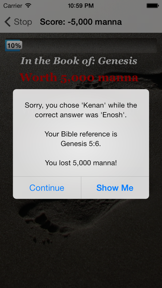 Biblicious Bible Trivia screenshot