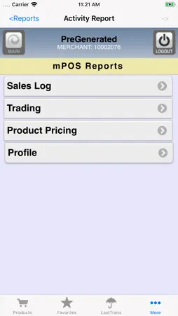 mPOS screenshot 2