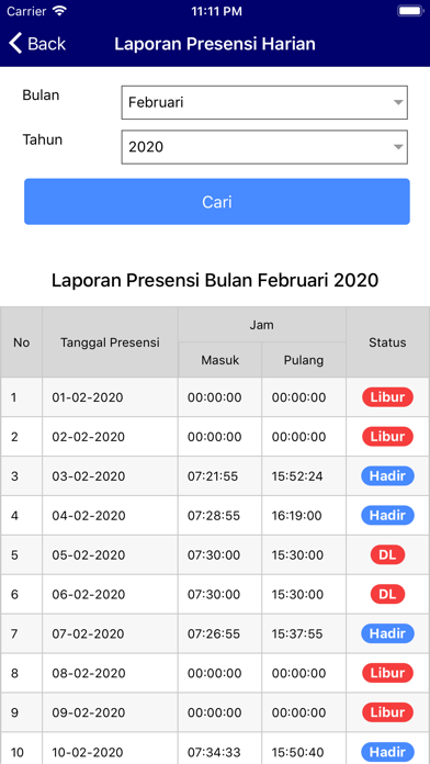 e-Presensi ASN Kab Sleman iPhone screenshot
