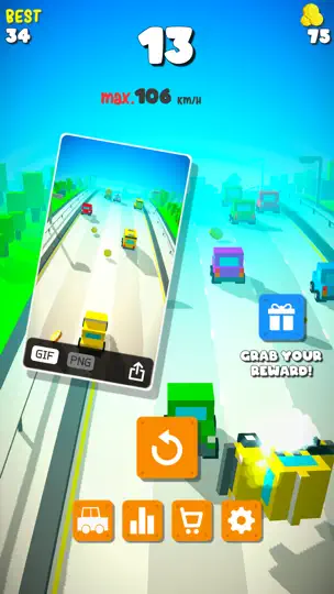 Capture d'écran de Mad Taxi sur iPhone 5