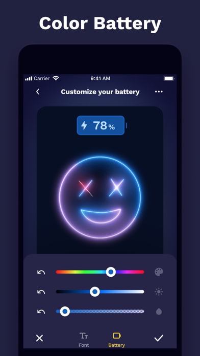 Charging Play & Emoji Battery Screenshot