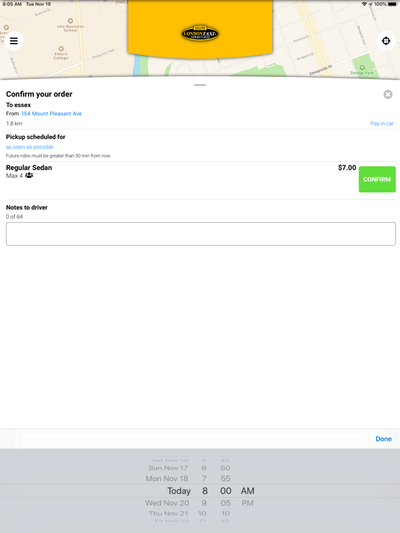 London Taxi. iPad screenshot 6 - Travel app