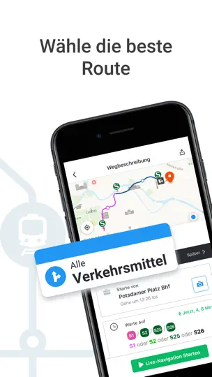 Screenshot von Moovit: Bus, Bahn & ÖPNV Info auf dem iPhone 2