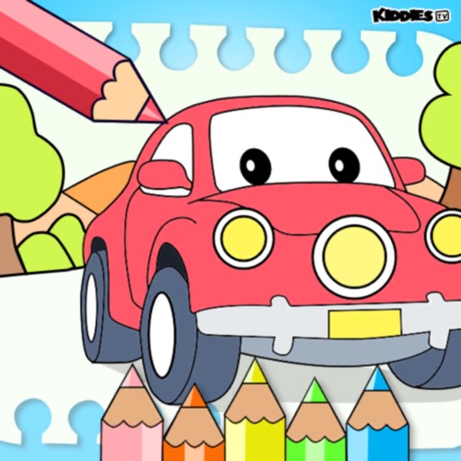 Cars coloring book games kids