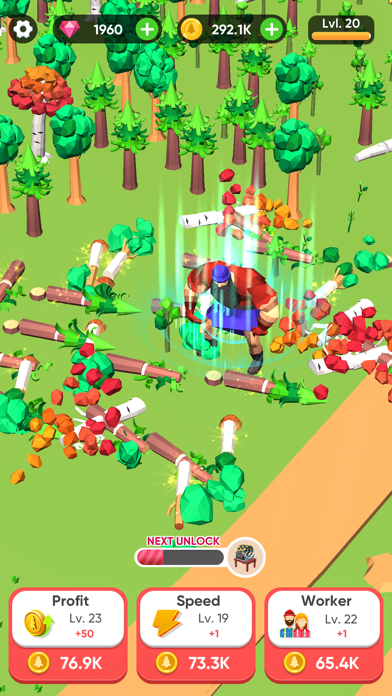 Screenshot #3 pour Idle Lumber Mill - Wood Game