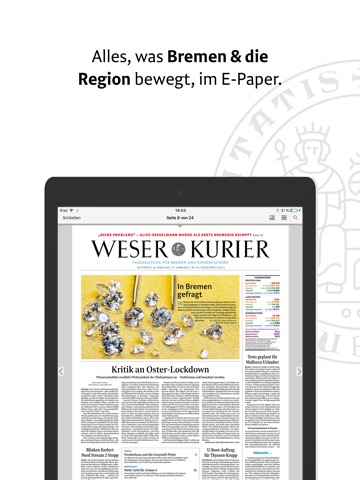 WESER-KURIER E-Paperのおすすめ画像1