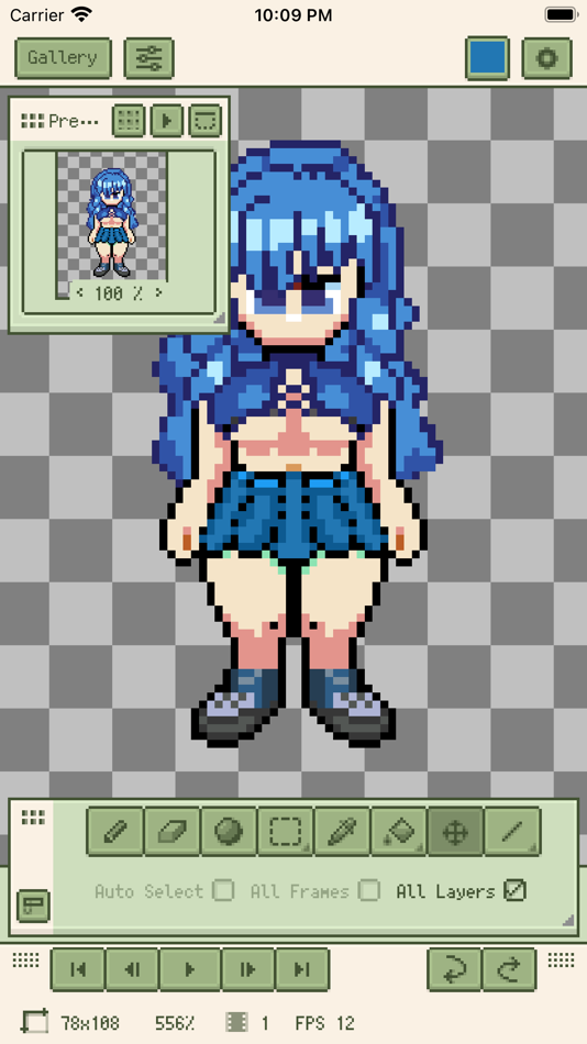 #5. Resprite: pixel art studio (iOS) 来自: Fengeon
