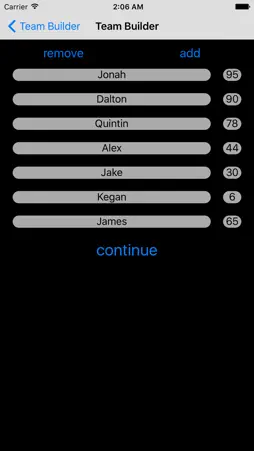 Team Builder screenshot 5